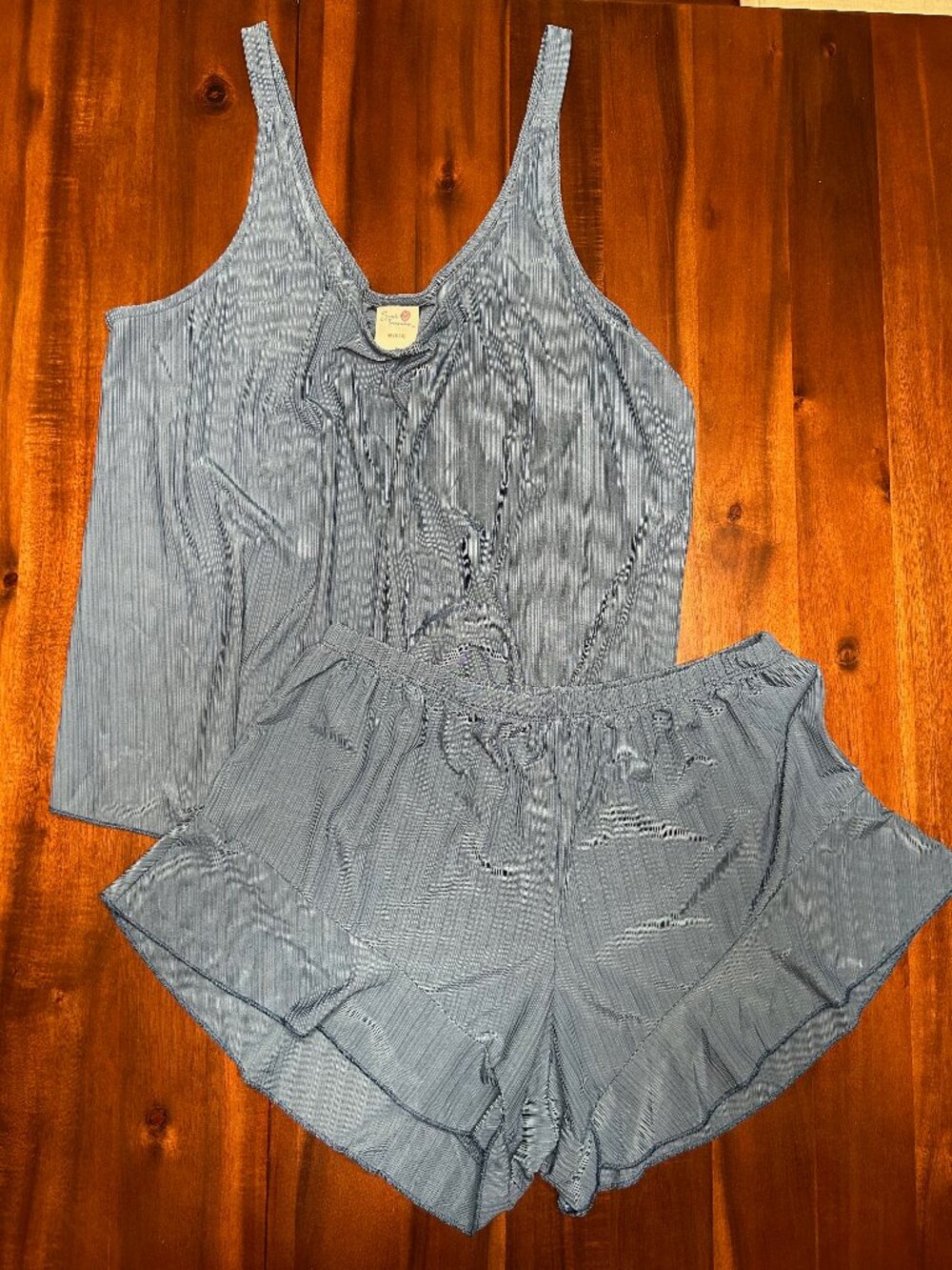 Secret Treasures Blue Silk Pjs